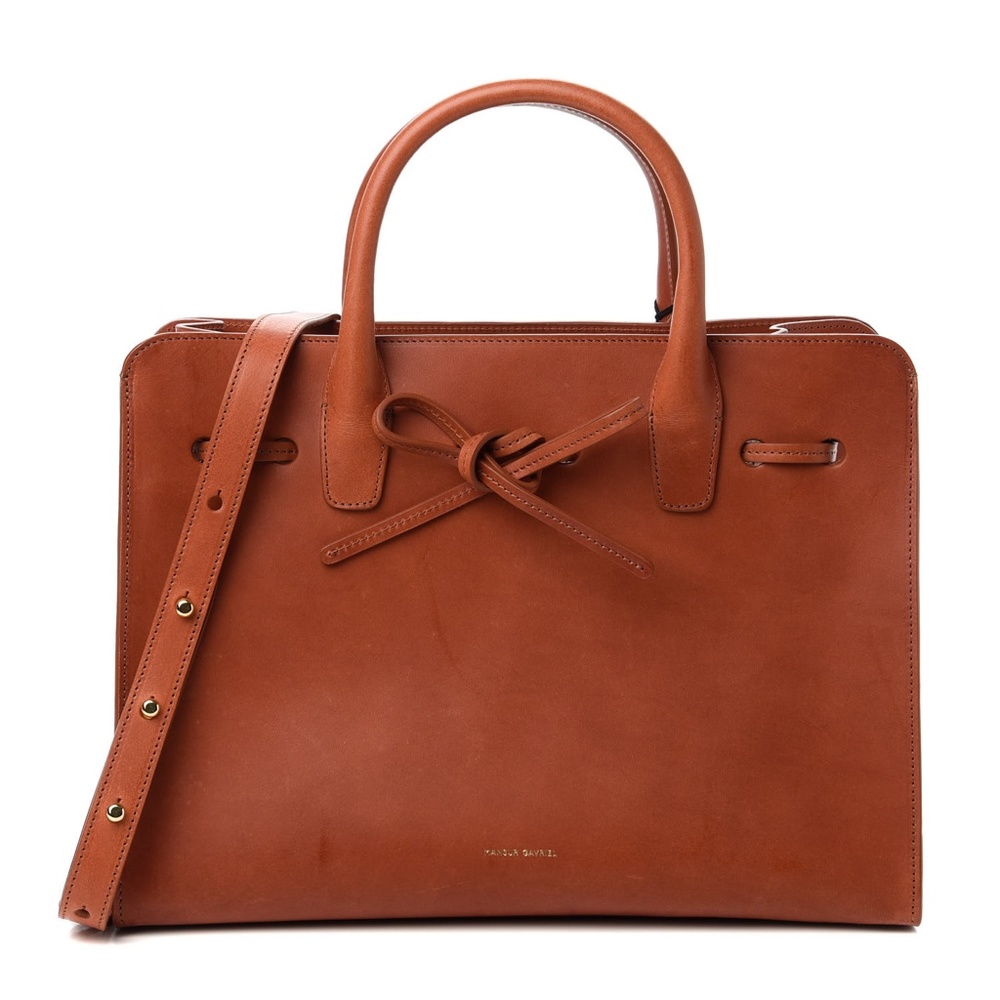 MANSUR GAVRIEL Calfskin Sun Bag Brandy Large